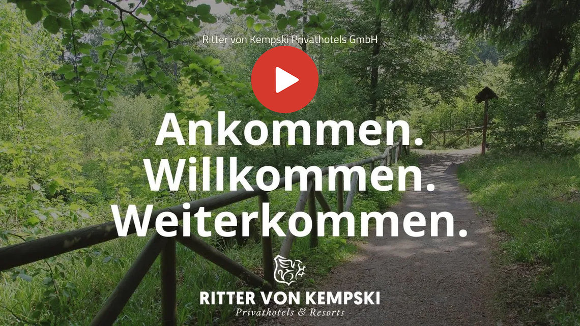 Das Thumbnail zum Video des Narrativs der Ritter von Kempski Privathotels.